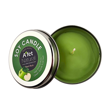 YEŞİL ELMA KOKULU %100 DOĞAL SOYA WAX