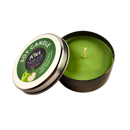 YEŞİL ELMA KOKULU %100 DOĞAL SOYA WAX