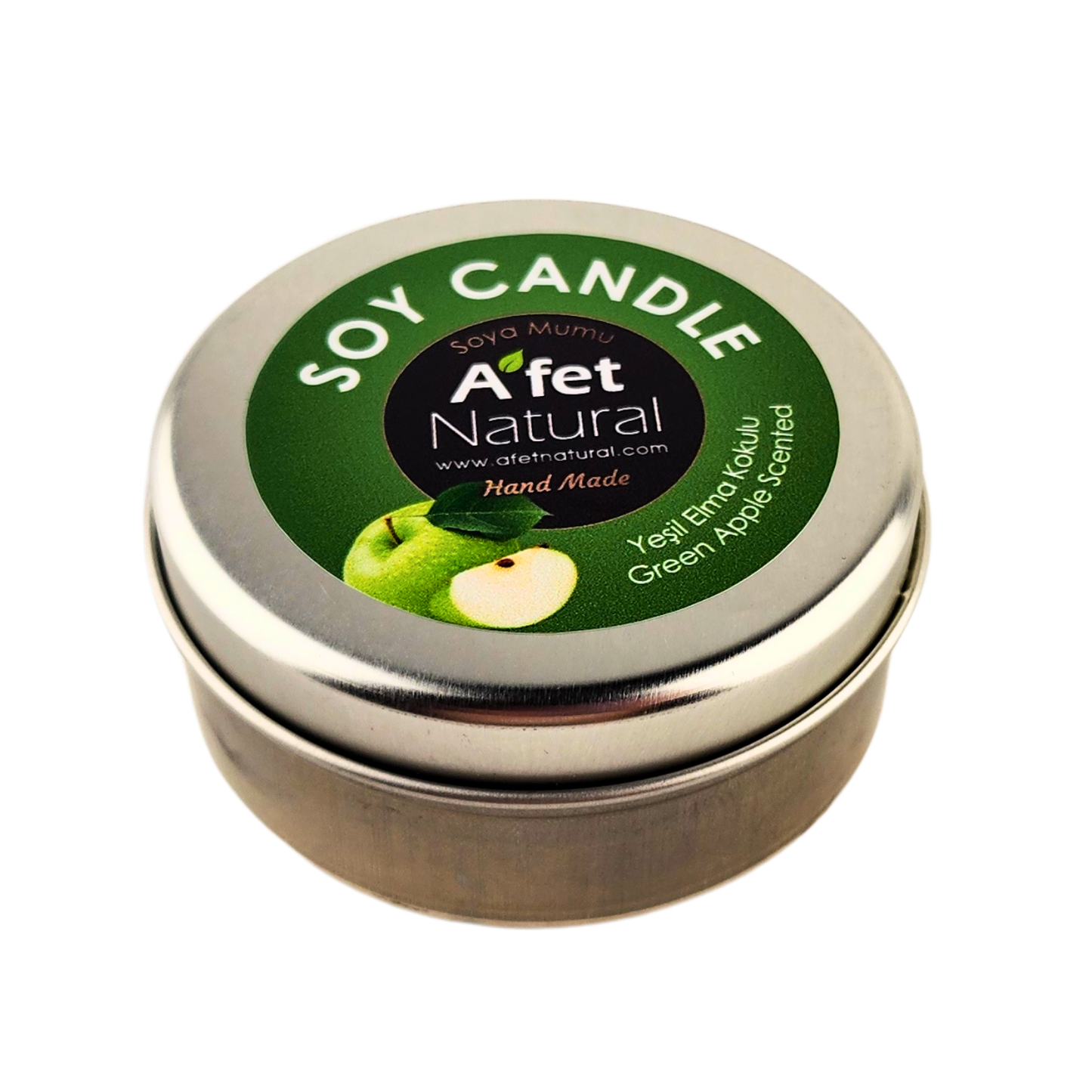 YEŞİL ELMA KOKULU %100 DOĞAL SOYA WAX